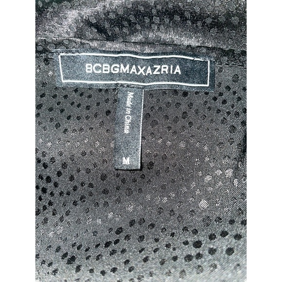 BCBGMAXAZRIA Black Soft Jacquard Lace Satin Camisole - Picture 3 of 7
